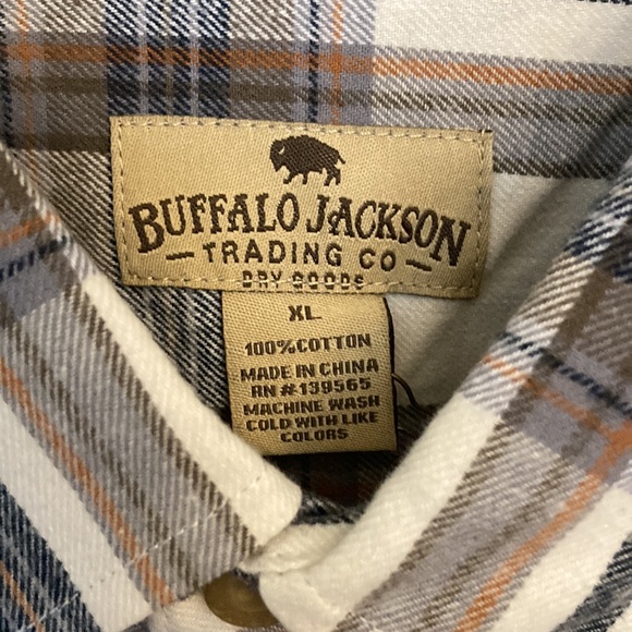 Buffalo Jackson trading Co. 100% Cotton brand new men’s button Plaid dow… - Picture 4 of 5